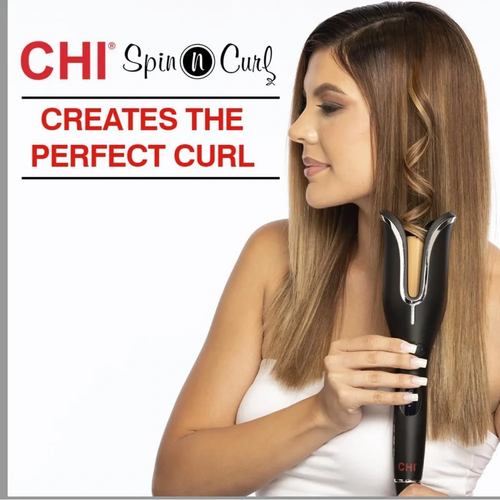 NIB CHI Spin n Curl Ceramic Rotating Curler 1